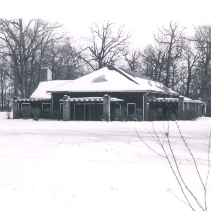 historical winter view of camp