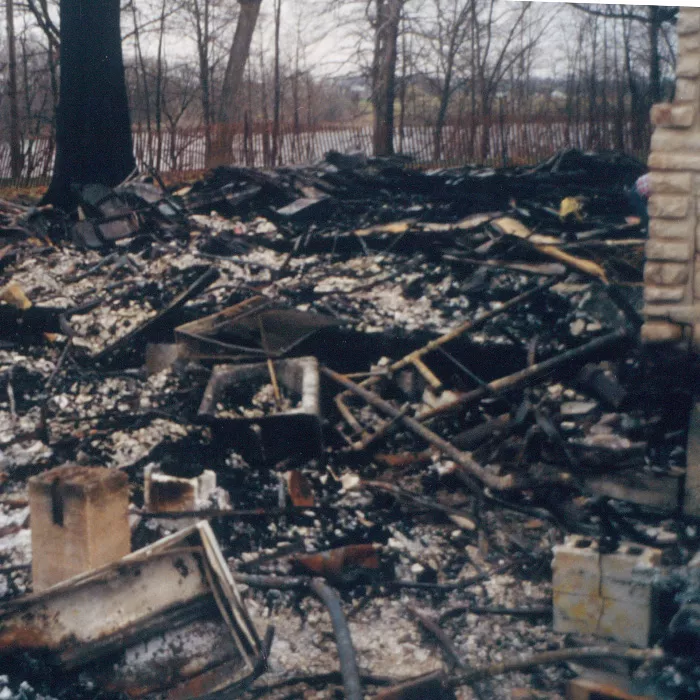 historical view of dining hall fire